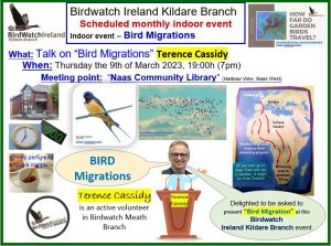 Terence Cassidy talk Bird Migrations 9th March 2023